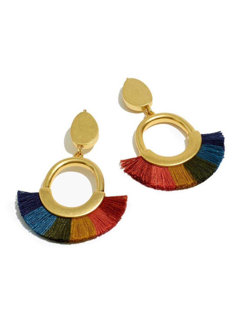 Madewell Fringe Statement Earrings